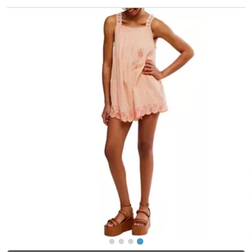 NWT FREE PEOPLE Latecia Embroidered mini dress - Picture 4 of 4